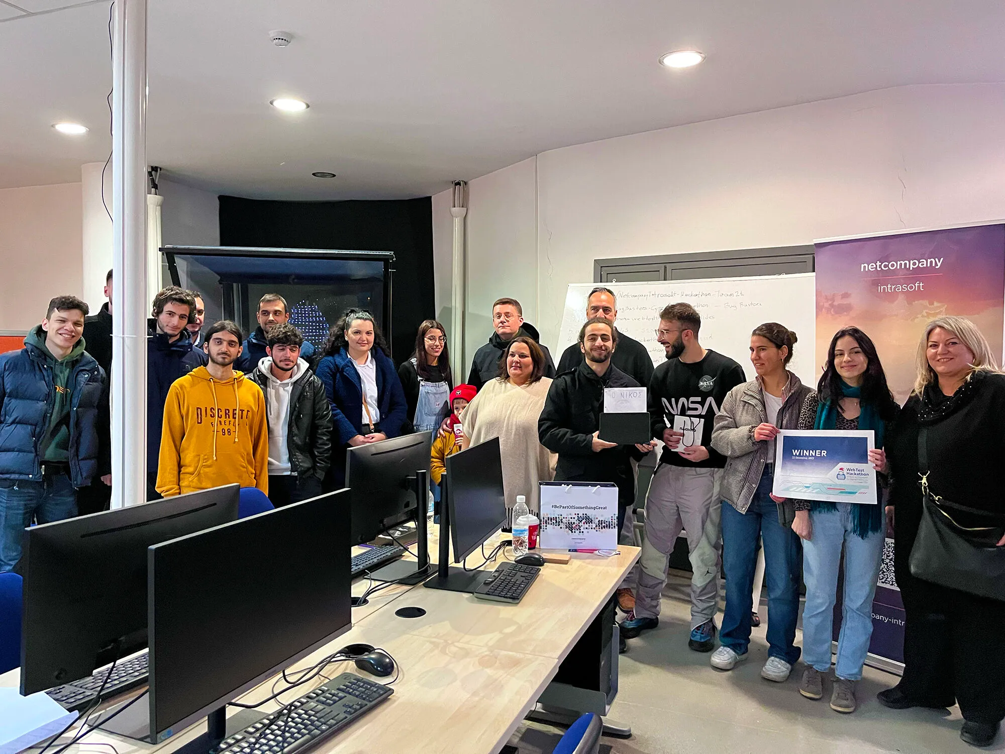 My team at the software testing hackathon